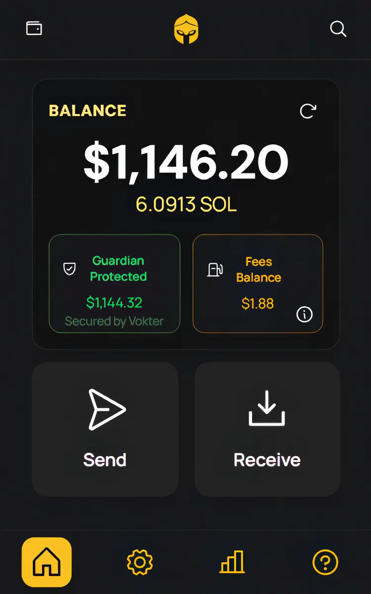 Vokter Wallet - Professional 2FA Protection for Solana